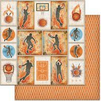 Teenagers - Basketball, double-sided, scrapbook paper (Feature Art)