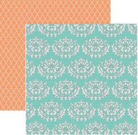 Tell Your Story Collection, Damask, double-sided, scrapbook paper (Teresa Collins)<br><font color=red>50% off</font>