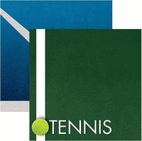 Tennis Court, double-sided, scrapbook paper (Reminisce)<br><font color=red>25% off</font>