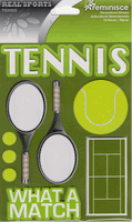 Tennis, sports, dimensional scrapbook stickers (Reminisce)