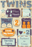 Terrific Twins, cardstock stickers, scrapbook (Karen Foster)