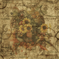 Thanksgiving Traditions, scrapbook paper (Stamping Station)