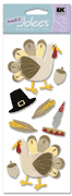 Thanksgiving Turkey, A Touch of Jolee, scrapbook stickers (Jolee's Boutique)