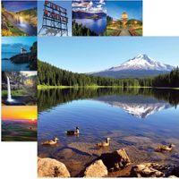 The Great Northwest Collection, Mount Hood, Oregon, double-sided, scrapbook paper (Reminisce)<br><font color=red>25% off</font>