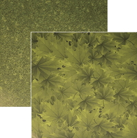 The Great Outdoors - Arbor Green, DS scrapbook paper (Reminisce)