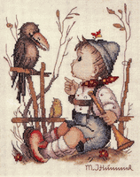 The Opinion, 8x10", Hummel cross stitch kit (Needle Treasures, JCA)<br><font color=red>VERY RARE</font> 