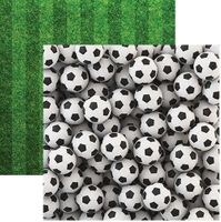The Soccer Collection, Soccer Balls, double-sided, scrapbook cardstock Reminisce)<br><font color=red>25% off</font>