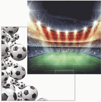 The Soccer Collection, Soccer Border, double-sided, scrapbook cardstock Reminisce)