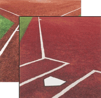 The Softball Collection, Softball Field, double-sided, sports scrapbook paper (Reminisce)