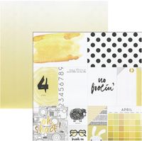 These Are the Days Collection, April, double-sided, month scrapbook paper (Webster's Pages)<br><font color=red>50% off</font>