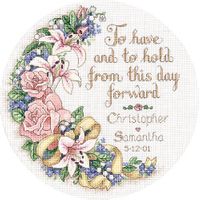 To Have and To Hold Wedding Record, cross stitch kit (Dimensions)