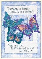 Today is a Gift, STAMPED Jiffy Mini cross stitch kit (Dimensions)