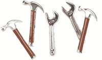 Tool Mate, Hammer & Wrench, scrapbook brads, 12/pack (Eyelet Outlet)