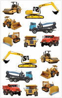 Tractors & Trucks, scrapbook stickers (Mrs. Grossman's)