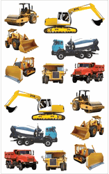 Tractors & Trucks, scrapbook stickers (Mrs. Grossman's)