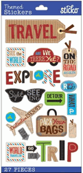 Travel, scrapbook stickers (Sticko)<br>(9_choices)