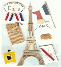 Travel, Outside USA, scrapbook stickers (Jolee's Boutique)<br>(5_choices)