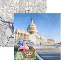 Travel, Washington DC, scrapbook papers<br>(20_choices)