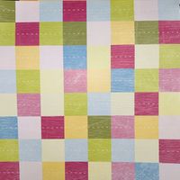 Tres Chic: Stitched blocks, scrapbook paper (American Tradition)