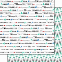 Triathon & Mint Chevron, double-sided, running & sports scrapbook paper (Stamping Station)
