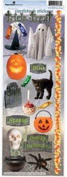 Trick or Treat, Halloween Cardstock Stickers, scrapbook (Paper House)