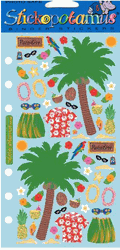 Tropical, 4x7", scrapbook stickers (Sticko)