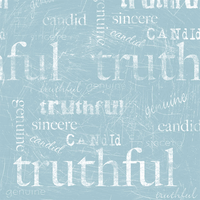 Truthful, Word Collage, scrapbook paper (Stamping Station)