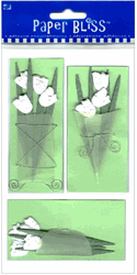 Flowers - Tantalizing Tulips, green, flowers & garden, scrapbook stickers (Paper Bliss)
