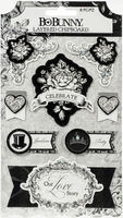 Tuxedos & Tiaras, Layered Chipboard Stickers, scrapbook 5x7" (BoBunny)