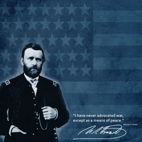 Union General, General Grant, Civil War, scrapbook papers (Stamping Station)