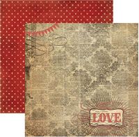 Union Square Collection, "Home Sweet Home" Love, Glitter Accents, double-sided scrapbook paper (My Minds Eye)<br><font color=red>50% off</font>