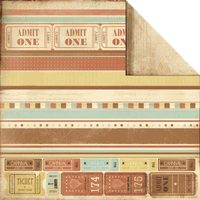Up, Up & Away Collection, Sideshow, double-sided scrapbook paper (Kaisercraft)<br><font color=red>50% off</font>