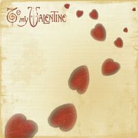 Valentine Message, To My Valentine, scrapbook paper (Stamping Station)