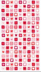 Valentine Mini Stamps, Valentine's Day scrapbook stickers (Sticko)
