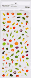 Vegetables: mini icons, scrapbook stickers 4x7" (Recollections)<br><font color=red>40% off</font>