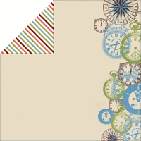 Vintage Chic Collection, Time, double-sided, scrapbook cardstock (Ruby Rock-It)<br><font color=red>50% off</font>