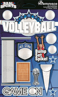 Volleyball, Real Sports Collection, dimensional scrapbook stickers (Reminisce)