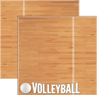 Volleyball, Real Sports Collection, double-sided, scrapbook paper (Reminisce)<br><font color=red>25% off</font>