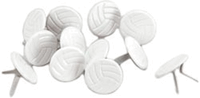 Volleyball, scrapbook brads (Eyelet Outlet)