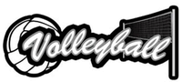 Volleyball, Sport Topper, scrapbook sticker (Stamping Station)