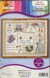 Wedding Collage, cross stitch kit (Janlynn)