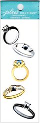 Wedding & Engagement Rings, scrapbook sticker (Jolee's Boutique)<br><font color=red>25% off</font>