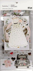 Wedding, scrapbook stickers, 3 SHEETS (Recollections)