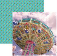 Weekend Adventure Collection, Round and Round, double-sided, scrapbook paper (Reminisce)<br><font color=red>25% off</font>