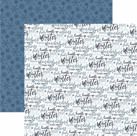 Welcome Winter Collection, Bundle Up, double-sided Christmas & Winter scrapbook paper (Carta Bella)