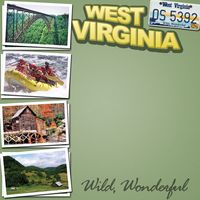 West Virginia, Travel, States, scrapbook paper (Stamping Station)