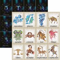 What's Your Sign? Zodiac Collection, What's Your Sign, double-sided, scrapbook paper (Reminisce)<br><font color=red>25% off</font>