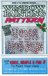 Window Painting Pattern, Happy Holidays, crafts (Signs of the Window Woman)<br><font color=red>Very few left<br>Save 50%</font>