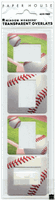 Window Wonders - Baseball, Transparent Overlay, scrapbook embellishment (Paper House)