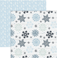 Winter Collection, Sparkling Snow, double-sided Christmas & Winter scrapbook paper (Echo Park)